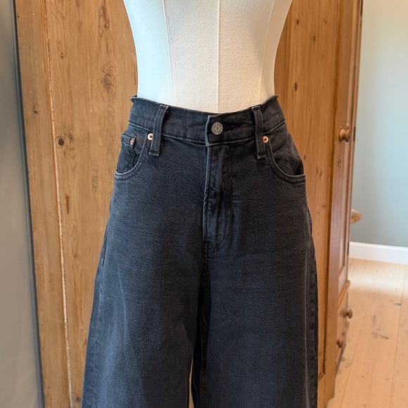 GAP High Rise Stride Wide Leg Jeans – Washed Black | 28 / 6R - Picture 3 of 12